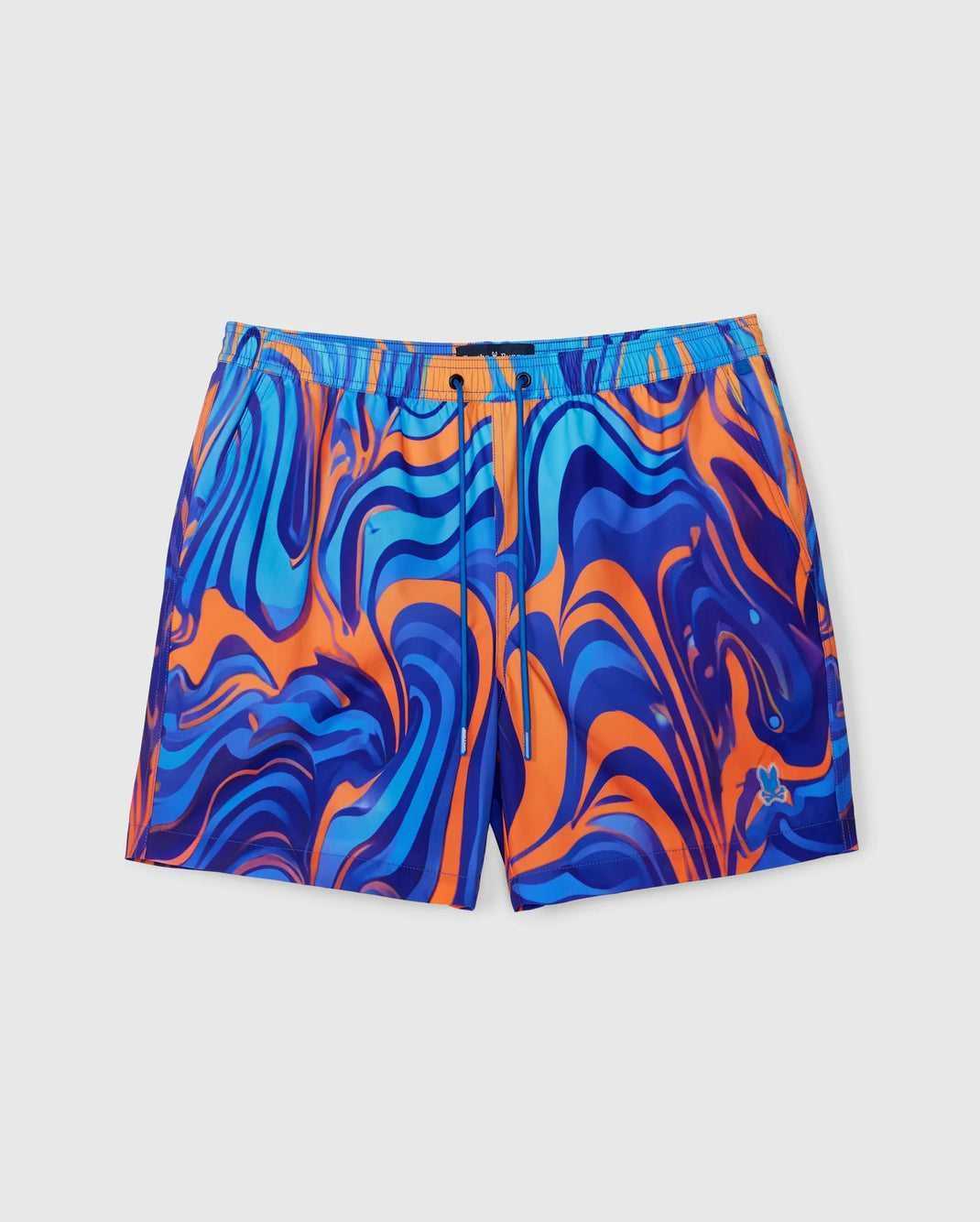 Slip de Bain Psycho Bunny Nevada All Over Print Swim Trunk Bleu Royal Clair Enfant | WZG-17020955